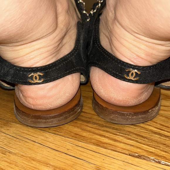 Chanel CC logo interlock gladiator sandals size 6.5 to 7 - Picture 5 of 9